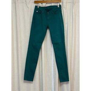 7 For All Mankind Aqua "The Skinny" Jeans